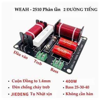  Mạch phân tần loa 2 đường tiếng 400w cho bass 30-40-50 bảo vệ treble chống cháy kết nối dễ dàng. 