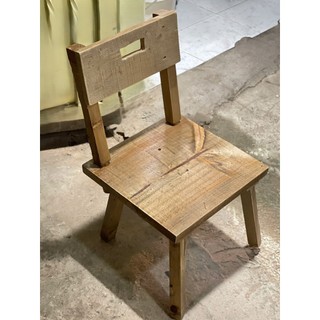 Ghế Tựa Gỗ Thông 30cm – Ghế Decor Vintage Mộc Mạc, Chống Nước, Chống Mối Mọt