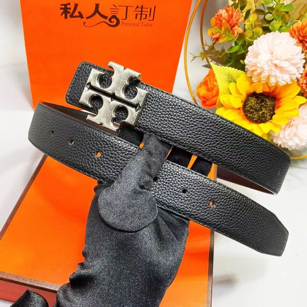 Thắt lưng nam Da thật họa tiết vải thiều Soup Liberty Belt Business Casual Belt nx