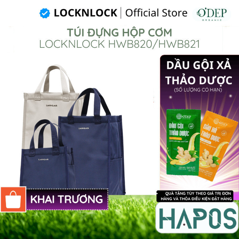 Túi đựng bộ hộp cơm LocknLock Daily Cooler, Table Mat HWB820/ HWB821 - Hàng chính hãng - HAPOS HSA