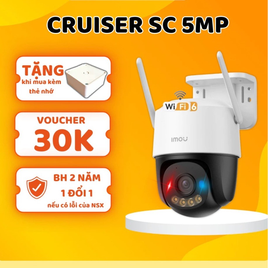 Camera Wifi Imou K7FP 3M  ngoài trời chóng nước, xoay 360 độ, đèn báo xanh đỏ, Bảo hành chính hãng 2