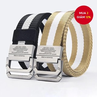 Thắt lưng vải có khóa đôi cho nam Dây đeo có thể điều chỉnh chống mài mòn cho quần chở hàng & ngoài trời