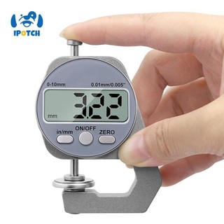 FAKEME Đồng hồ đo độ dày Thước đo điện tử để đo giấy da