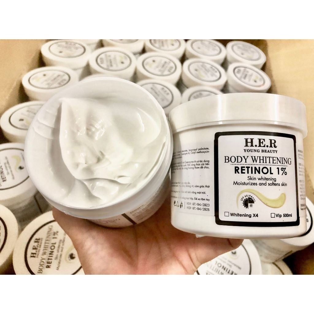 Kem body HER Retinol 1% - hủ 500gram