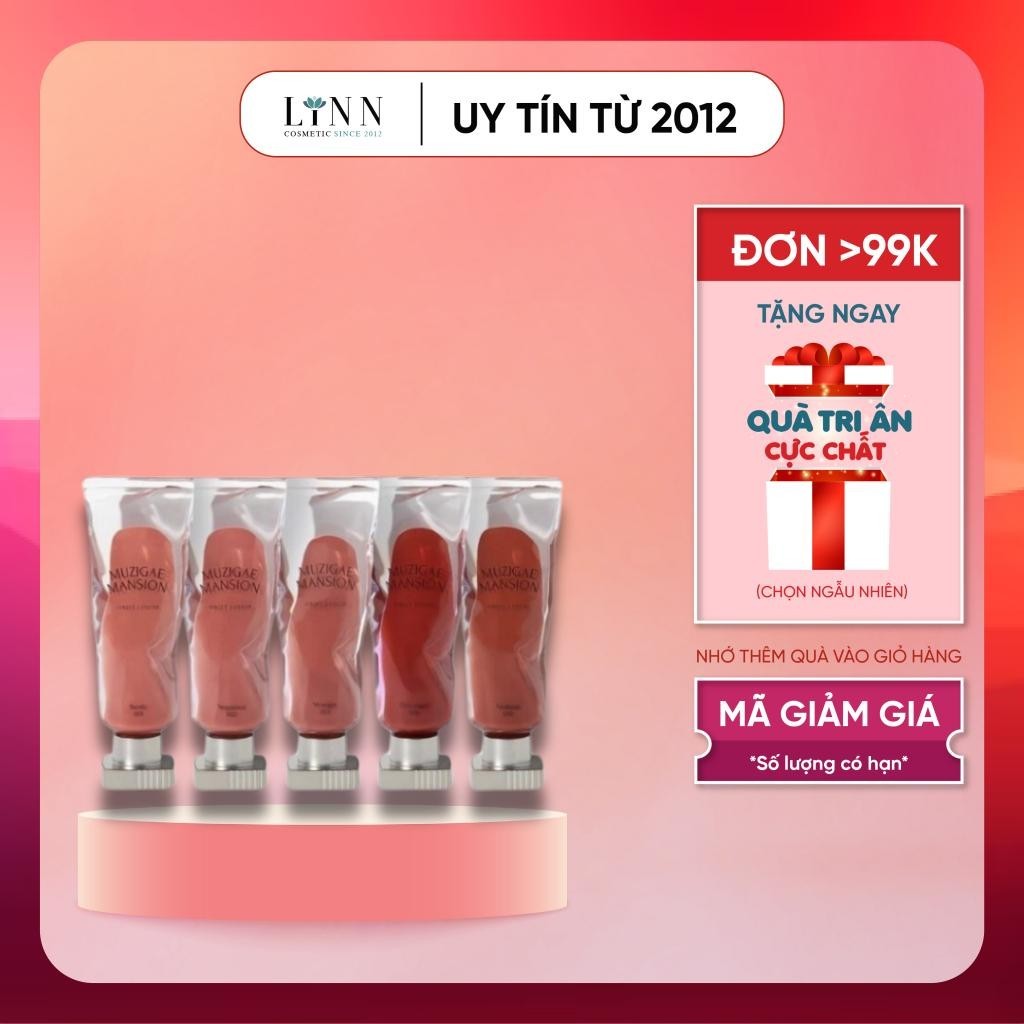Son kem Muzigae Mansion Object Water Matte 6ml - son môi dạng kem thuần chay lành tính, an toàn