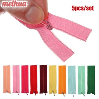 Meihua 5 Cái / bộ Mini Dây Kéo Bán Hàng Tự Làm Quần Áo Phụ Kiện 19 Màu Handmade May Thêu Sò