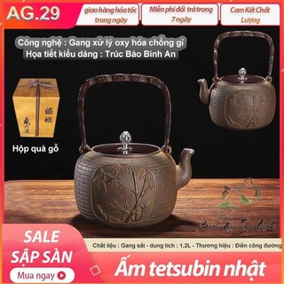 🌟giá sốc🌟6 mẫu ấm tetsubin nhật – ấm gang đun nước – dung tích 1,2l