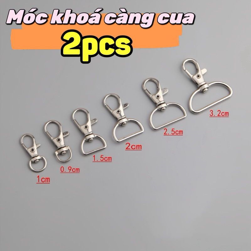 Móc khoá càng cua set 2 cái