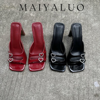 MAIYALUO Giày Cao Gót GIÀY SANDAL nữ Thời Trang Màu sắc đa dạng Chống trơn trượt Độn đế Tự nhiên FGL2470OU6 31Z240729
