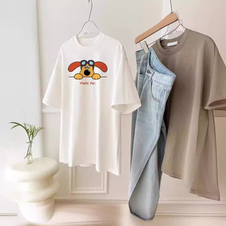 Áo thun ngắn tay dáng rộng  áo cotton