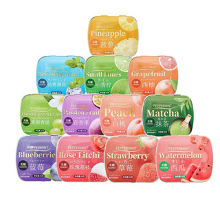 Kẹo Ngậm Bạc Hà Hương Trái Cây Không Đường PEPPERMINT - Lotso Candy