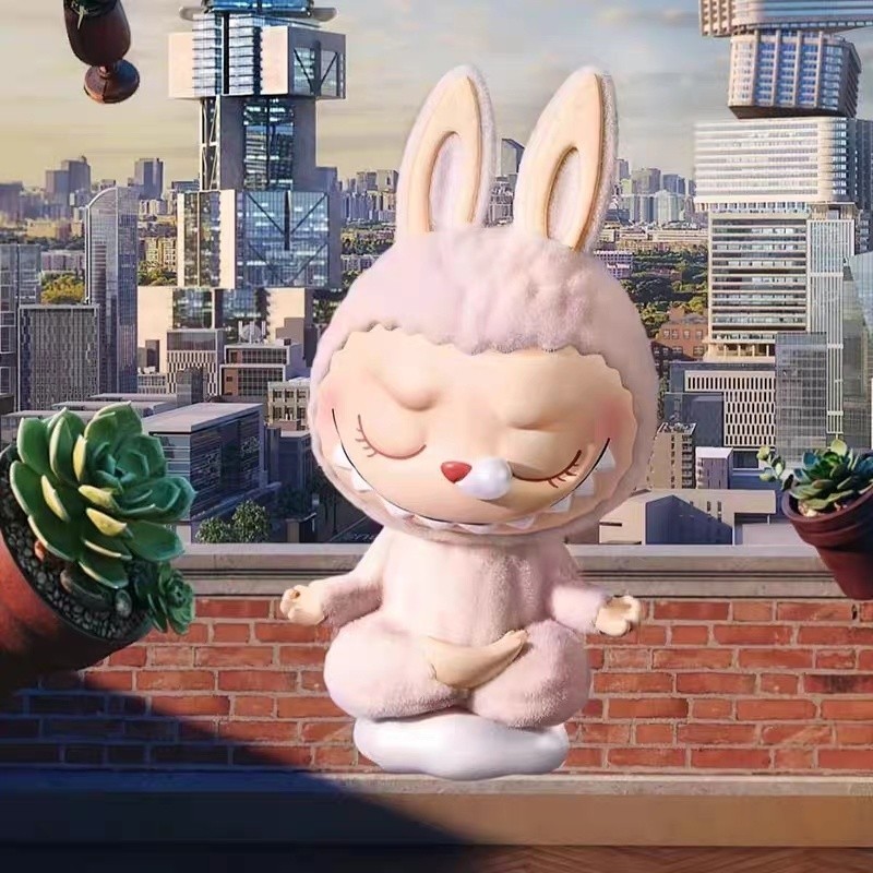 POPMART POPMART THE MONSTERS Lazy Yoga Series Hộp bí ẩn LABUBU Hình Hộp bí ẩn