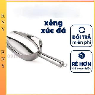 Xẻng xúc đá inox nhiều size chất liệu inox cao cấp có móc treo tiện lợi dùng làm vá xúc đá, xúc gạo, xúc đậu KNY SHOP