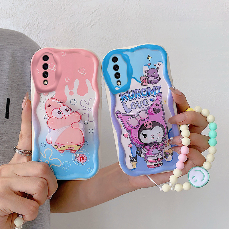 Ốp lưng Samsung Galaxy A50 A50s A30s 3D Sang Trọng Dễ Thương Hoạt Hình Kẹo Silicon Mềm Giá Đỡ Điện T