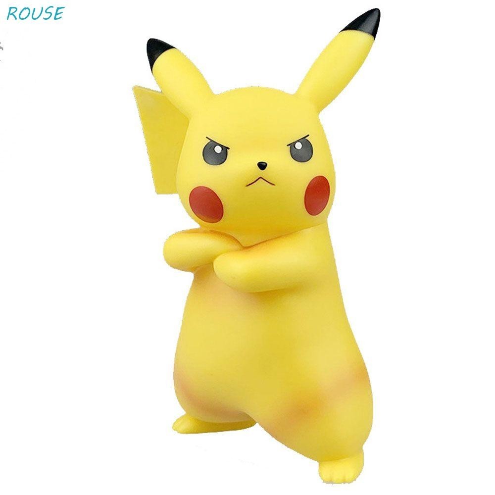 ROUSE Pikachu Nhân Vật Hành Động Angry Pikachu Đồ Chơi Nhân Vật Búp Bê Đồ Chơi Mô Hình Đồ Chơi Thu N