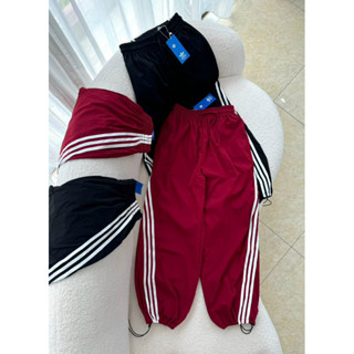 Quần gió ống rộng dâs sọc sườn bo gấu thể thao phong cách , Quần Ống Rộng Bo Gấu Chất Gió hàng Đẹp Sọc Sườn