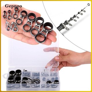 [Cuticate] 55 Cái / hộp Hướng dẫn cần câu bằng thép không gỉ Sửa chữa que Nhẫn mắt DIY