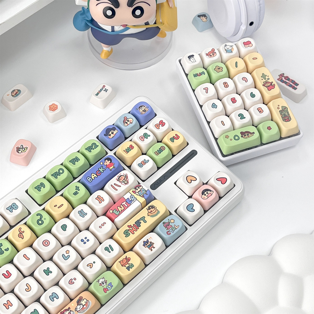 Crayon Shin-chan Keycap MOA Profile PBT Thuốc nhuộm nhiệt thăng hoa Mũ bàn phím cơ dễ thương Kawayi Keycap | BigBuy360 - bigbuy360.vn
