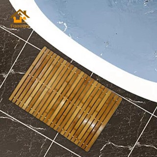 Thảm tắm gỗ tre tự nhiên Thảm trải sàn chống trượt Sử dụng trong nhà Thảm nhà bếp Thảm tắm cho vòi hoa sen Bồn tắm Xông hơi Thảm cho thú cưng
