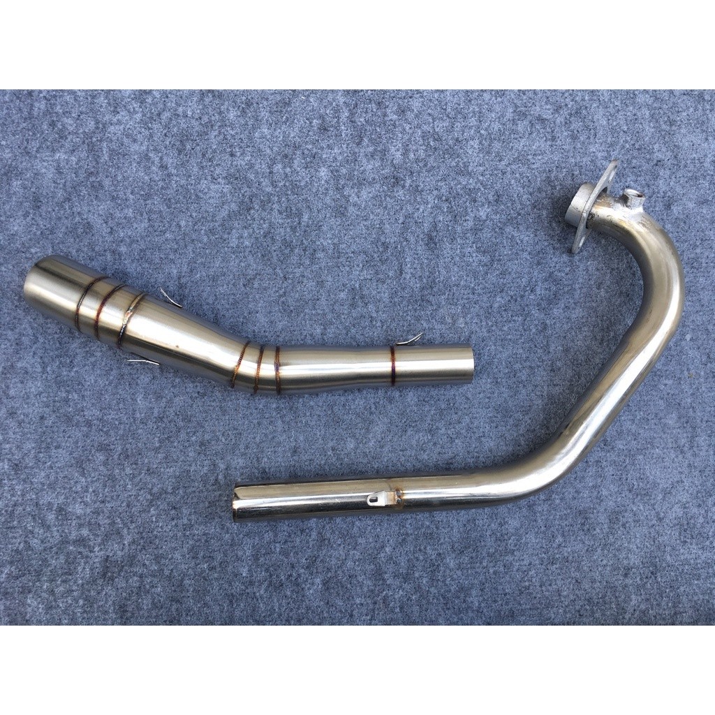 cổ pô xe Cổ Pô 2 khúc from Stb và Wrx dành cho Satria Fi Raider Fi , winner sonic Chuẩn inox 304 , m