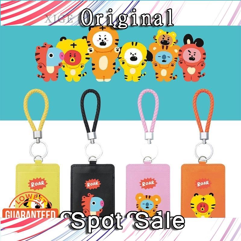 JF4 BTS TIGER Hoạt Hình Dây Huy Hiệu Thẻ Tay Áo Giấy Phép Làm Việc Xe Buýt Tay Áo Thẻ Học Sinh Đi Họ