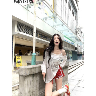 FANYIXIAO áo phông áo thun nữ croptop baby tee INS Cute Thể thao Stylish WCS2480LCL 35Z240830