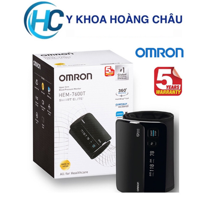 [CHÍNH HÃNG] Máy Đo Huyết Áp Tự Động Không Dây Omron HEM-7600T (Nhật Bản -bảo hành 5 năm)
