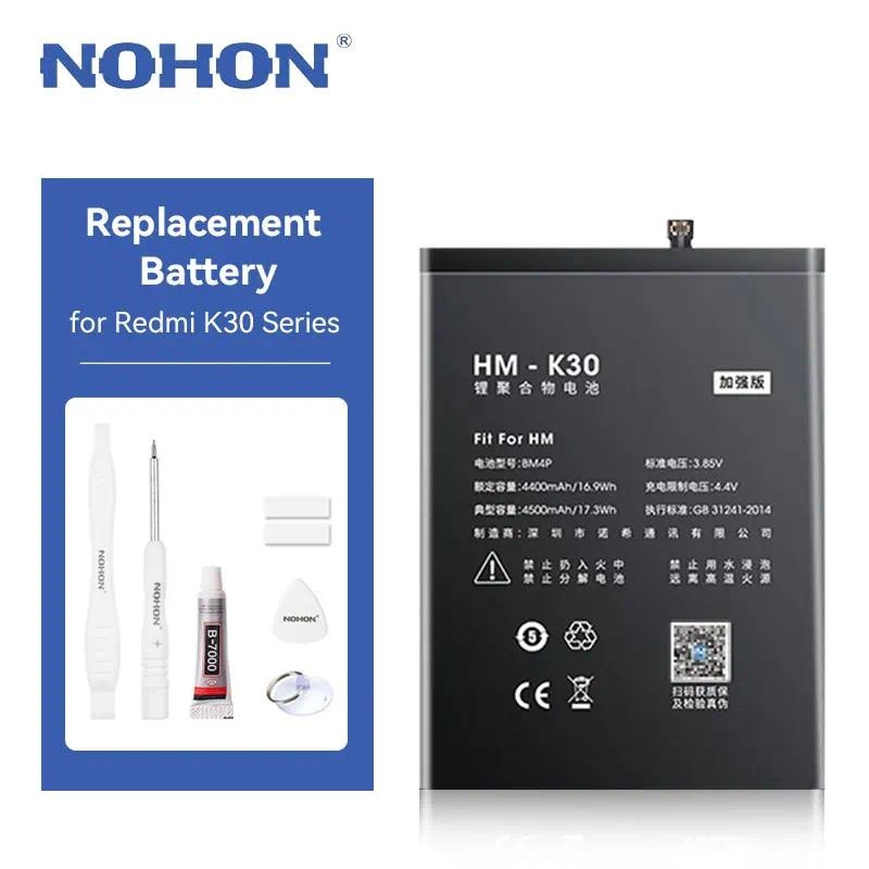Pin NOHON Cho Redmi K30 K30Pro K30 Ultra BM4P BM4Q BM4U Pin Thay Thế Cho Xiaomi Redmi K30 Mi POCO F2 Pro Có Dụng Cụ