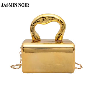 Jasmin NOIR Chain Acrylic Nữ Túi Ly Hợp Túi Cầm Tay Hộp Nhỏ Dạ Hội Ly Hợp Cho Đảng