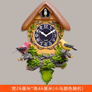 Phong Cách Mới Giả Gỗ Cuckoo Chim Đồng Hồ Treo Tường Trẻ Em Đồng Hồ Báo Thức Hoạt Hình Bé Trai Bé Gái Chim Nhỏ Hẹn Giờ Đồng Hồ Phòng Khách Xoay Im Lặng