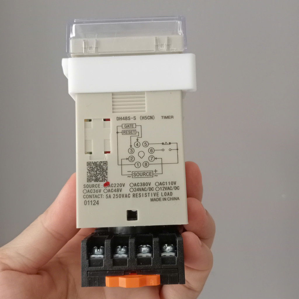 Timer hẹn giờ DH48S-S luân phiên 12V 24V 220V  Chọn điện áp
