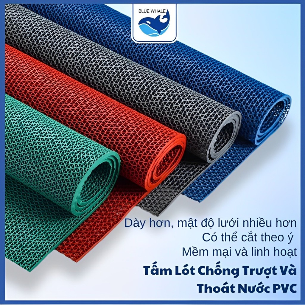 Thảm Lưới Trải Sàn Chống Trơn Trượt Lót Sàn Nhà Tắm Bể Bơi Sàn Toilet,... Khổ 90cm