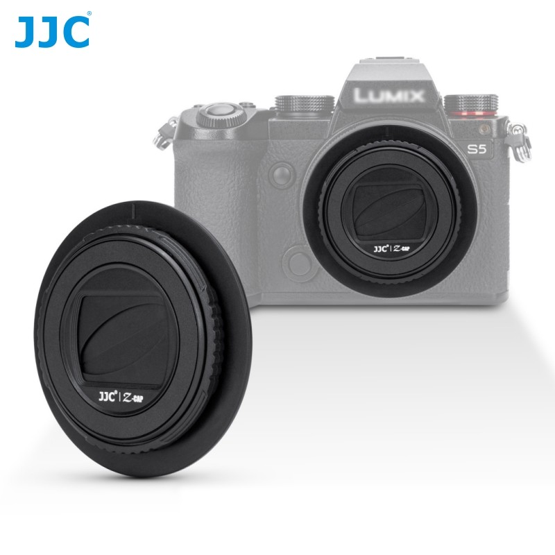 JJC Nắp Ống Kính Tự Động Cho Panasonic Lumix S 26mm F8 Cho máy ảnh Lumix S9 Ống Kính S-R26 Loại Xoắn Mở Ống Kính Bảo Vệ