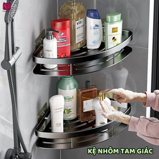 Kệ Góc Nhà Tắm Dán Tường , Kệ Để Đồ Nhà Tắm  - Không Cần Khoan (Tặng Keo Dán)