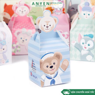 10 Hộp Đựng Quà cho bé yêu , hộp quà giấy sinh nhật nắp hộp 3D nhiều màu sắc kích thước 9x9cm