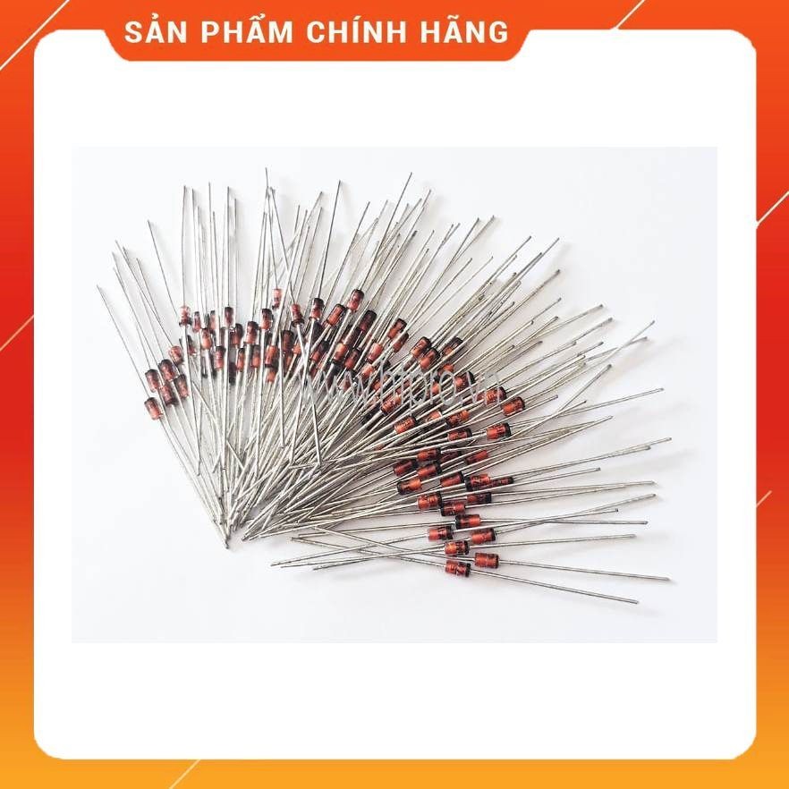 [ 50 con ]    DIODE ZENER " 1SS133 thay thế  1n4148 " , 1N5235B 6.8V , 4.7V , 5.1V , 16v ,  27V