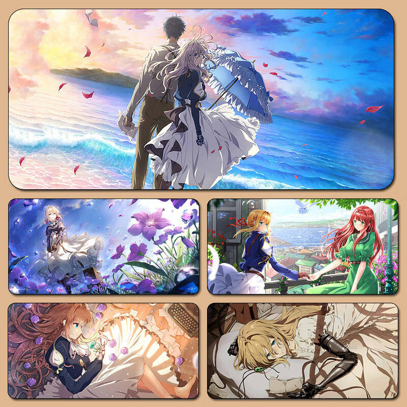Violet Eternal Garden Mouse Pad Oversized VIA Litt Keyboard Pad Anime Secondary Element Girl Periphe