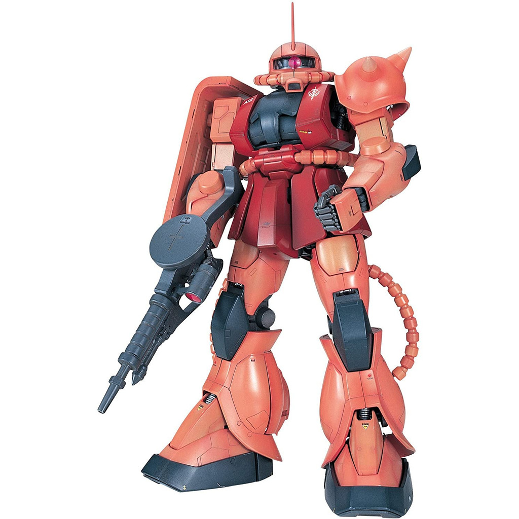 PG Mobile Suit Gundam MS-06S Char's Zaku II 1/60 tỷ lệ mô hình nhựa đã sơn hoàn chỉnh