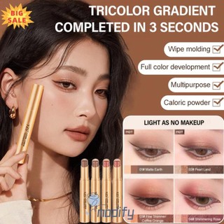 [Giảm Giá] YZS Eye Shadow Stick A Touch Of Three Colors Kim Cương Vàng Ba Màu Phấn Mắt Lâu Dài Ngọc Trai Đá Kim Cương Lấp Lánh Nằm Tơ Bút Trang Điểm Mắt Cosm