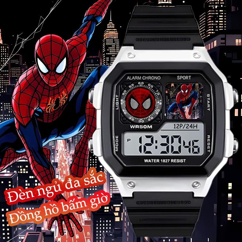Đồng hồ thể thao điện tử, Người nhện Thiết kế thời trang phong cách mới, chống nước, Thích hợp cho bé trai và bé gái, Đồng hồ kỹ thuật số