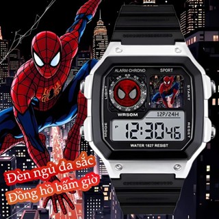 Đồng hồ thể thao điện tử, Người nhện Thiết kế thời trang phong cách mới, chống nước, Thích hợp cho bé trai và bé gái, Đồng hồ kỹ thuật số