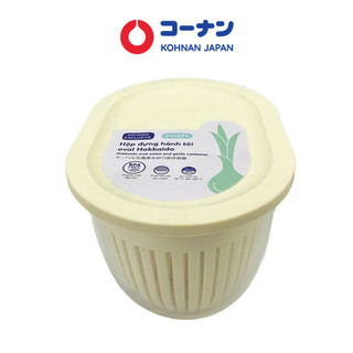  Hộp đựng hành tỏi KOHNAN INOCHI thiết kế lưới ráo nước hình vuông oval 