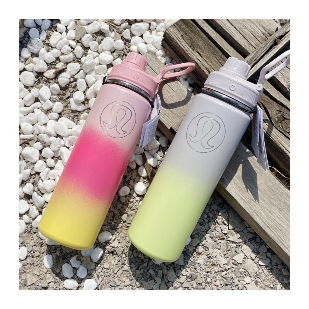 Lululemon Hàng có sẵn Mới 24oz (710ml) Bình nước Lululemon Bình giữ nhiệt chân không bằng thép không