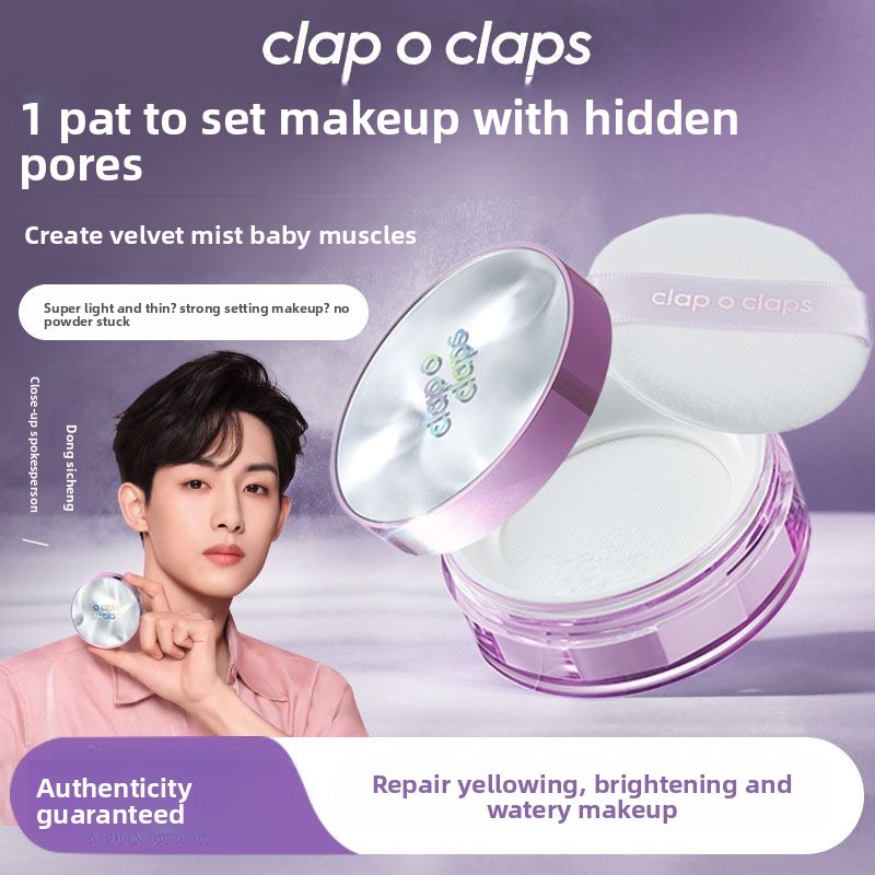[Dong Sichen Limited] Clop O Claps in-Group Shooting Water Powder Concealer Powder Bột che khuyết đi
