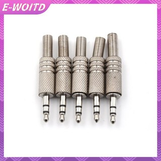 E-woitd 5 Chiếc 3.5 Mm 3 Cực Tai Nghe Jack Âm Thanh Nam Cắm Hàn Đầu Nối HNVN