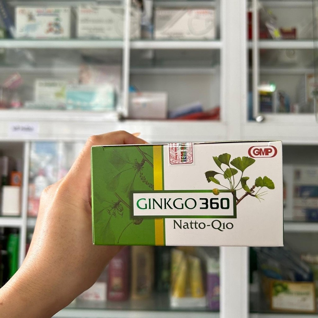 COMBO 5 HỘP Tpbvsk - Ginkgo 360 natto-Q10 - hộp 100 viên