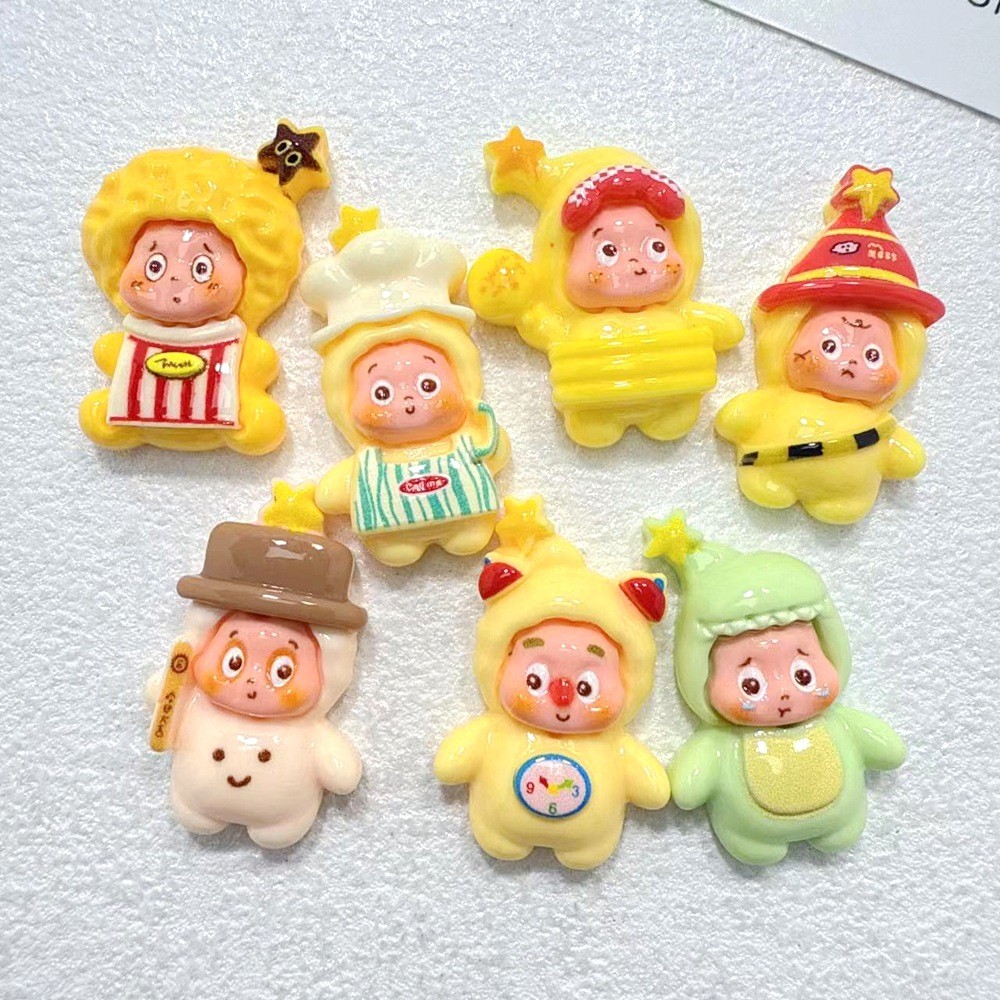 [1-2pcs/bag] Photocard Star Toot Face Boy diy Cream Keo Nhựa Phụ Kiện Vỏ Điện Thoại Mặt Dây Chuyền H