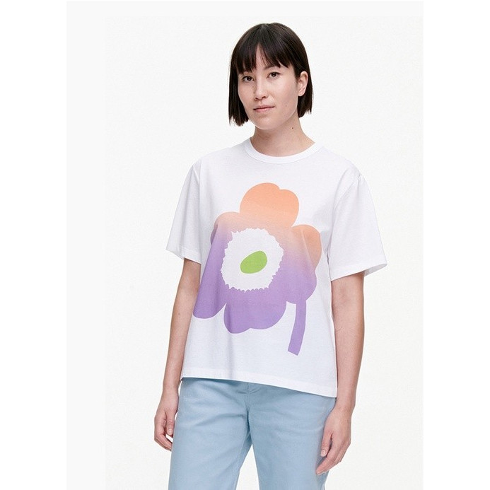 Áo Thun Unisex Cotton In Hoạ Tiết Uikko Finland Marimekko