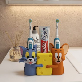 Giá đỡ bàn chải đánh răng Tom và Jerry sáng tạo Giá đỡ bàn chải đánh răng điện, Giá đỡ bàn chải đánh răng Giá đỡ kem đánh răng Kệ sắp xếp phòng tắm