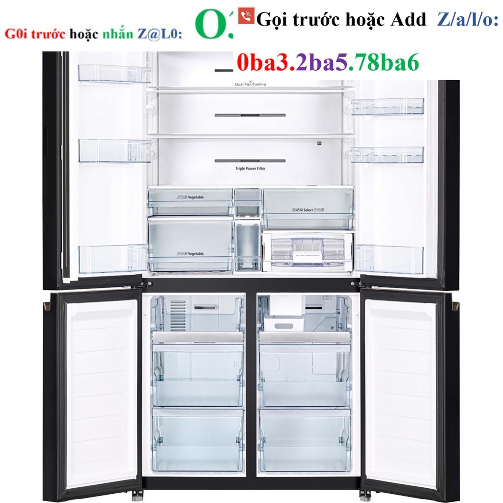 TỦ LẠNH HITACHI INVERTER 569 LÍT R-WB640VGV0X (MIR)